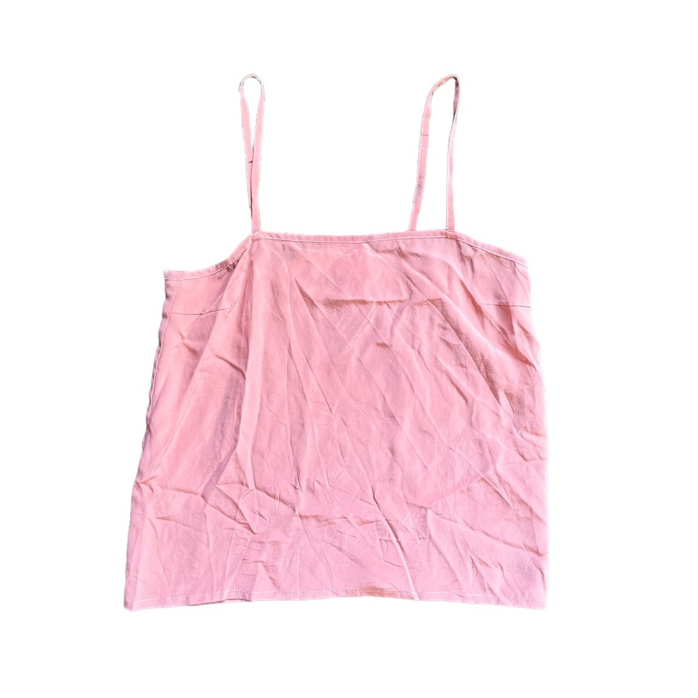 Auguste Lily 100% Silk Cami Pastel Square Neck Sleeveless Lightweight Top 4 NWT